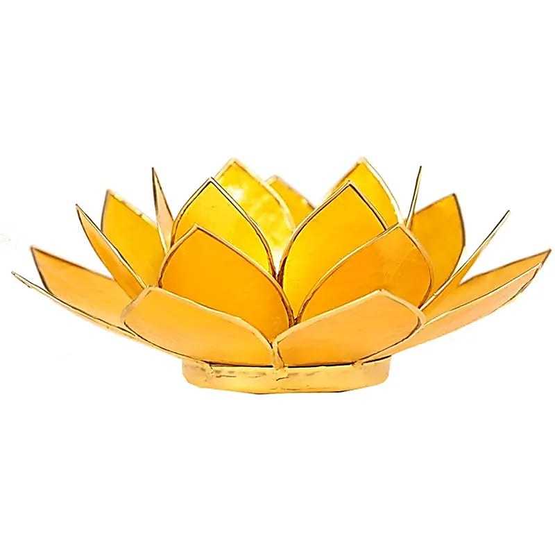 Eclairage Lotus 3ème Chakra - Jaune & or