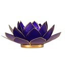Eclairage Lotus 6ème Chakra - Indigo & or