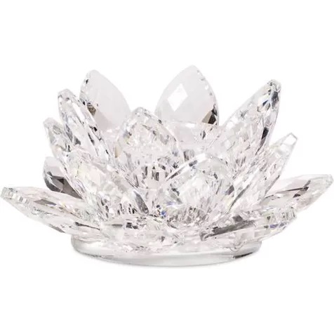 Bougeoir lotus en cristal - Petit